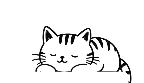 A doodle tabby cat asleep on top of a black panel.